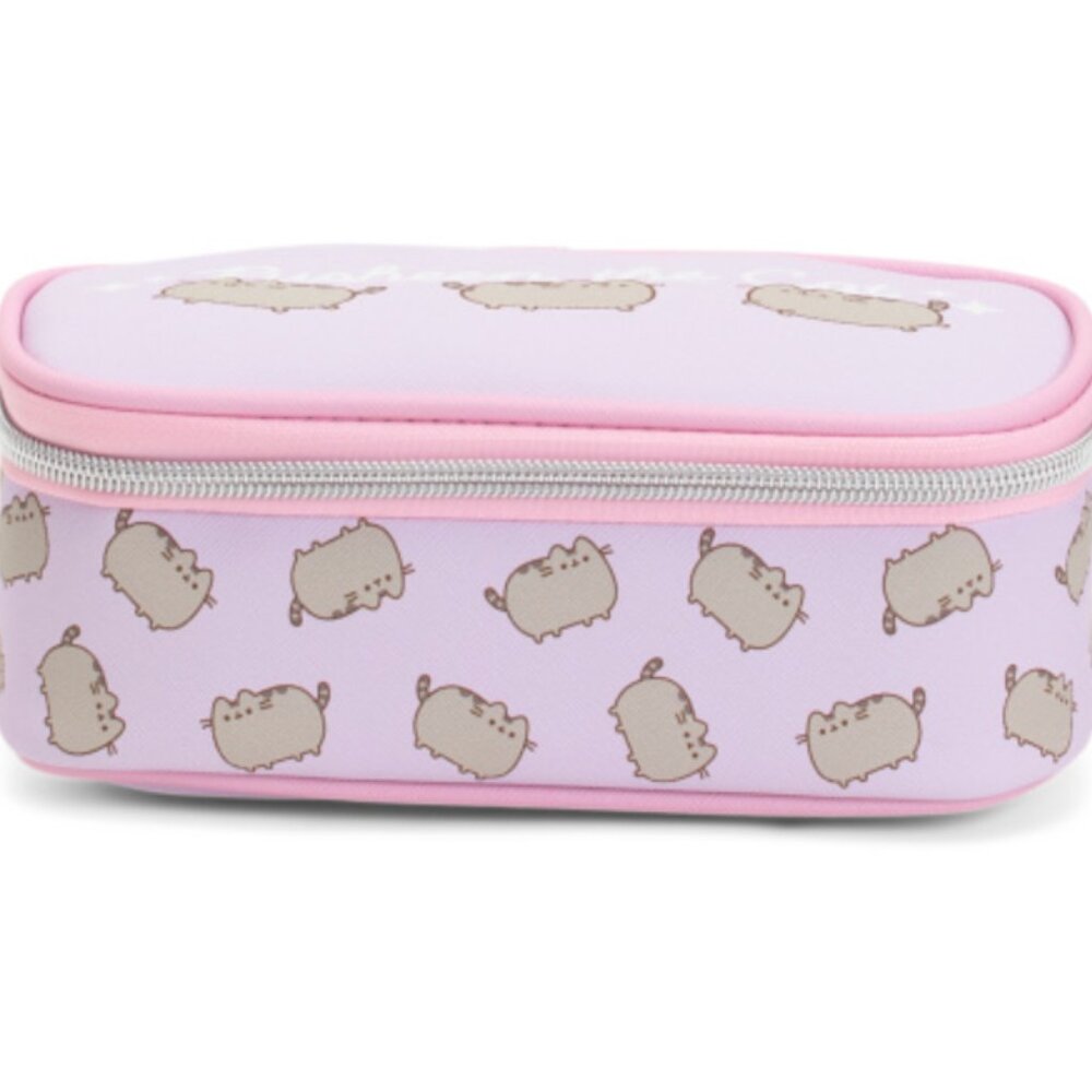 NWT PUSHEEN Round Cute Pencil Pouch
